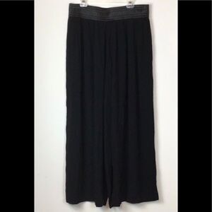 NWT Nic + Zoe palazzo pants w/ vegan leather stretch waist ❤️
